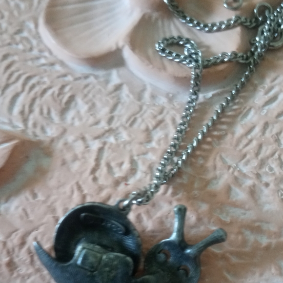 AJR CO. PEWTER SNAIL NECKLACE - Picture 5 of 6